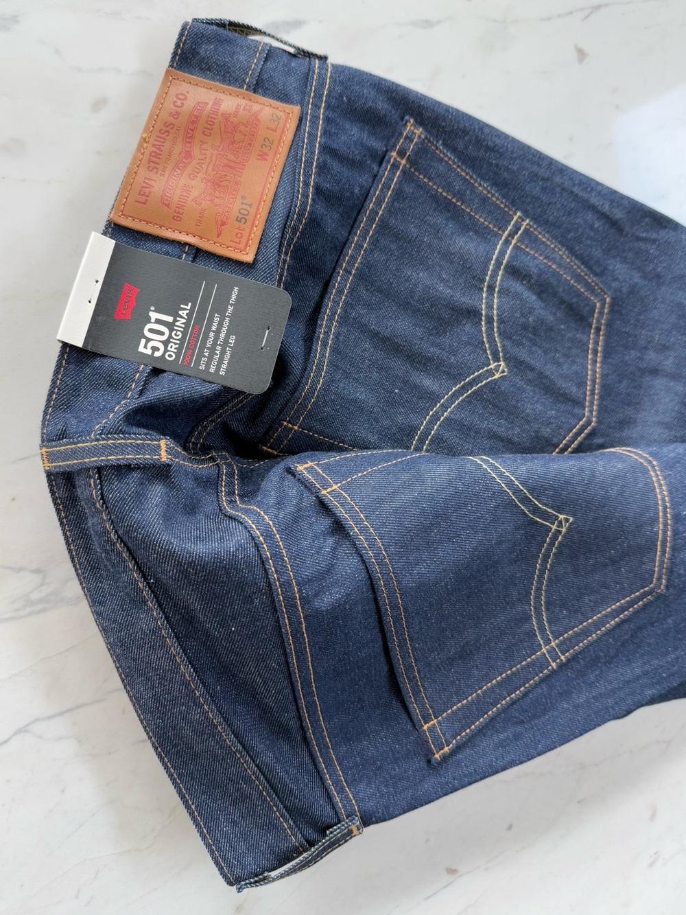 New LEVI’S Premium 501 Button Your Fly Original 32x32 men’s - Picture 13 of 16